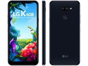 Smartphone LG K40S 32GB Preto 4G Octa-Core 3GB RAM - Tela 6,1” Câm. Dupla + Selfie 13MP Dual Chip