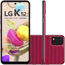 Smartphone LG K52 64GB 4G Wi-Fi Tela 6.6'' 3GB RAM Câmera Quádrupla + Selfie 8MP - Vermelho