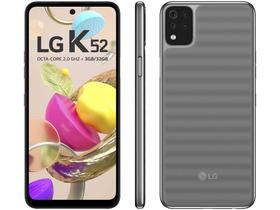 Smartphone LG K52 64GB Cinza 4G Octa-Core 3GB RAM - Tela 6,6” Câm. Quádrupla + Selfie 8MP Dual Chip