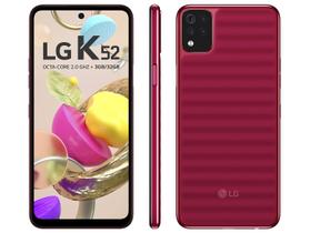 Smartphone LG K52 64GB Vermelho 4G Octa-Core 3GB RAM Tela 6,6” Câm. Quádrupla + Selfie 8M