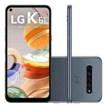 Smartphone LG K61 128GB Titânio 4G Octa-Core - 4GB RAM 6,53” Câm. Quádrupla + Selfie 16M Smartphone LG K61 128GB Titânio 4G Octa-Core - 4GB RAM 6,53” Câm. Quádrupla + Selfie 16M