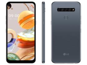 Smartphone LG K61 128GB Titânio 4G Octa-Core - 4GB RAM 6,53” Câm. Quádrupla + Selfie 16M
