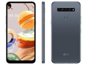 Smartphone LG K61 128GB Titânio 4G Octa-Core - 4GB RAM 6,53 Câm. Quádrupla + Selfie 16MP