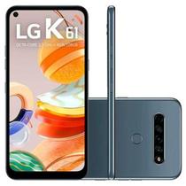 Smartphone LG K61 Q630BAW 128GB, 4GB RAM, Câmera Traseira Quádrupla e Frontal 16MP Tela 6.5" Titânio