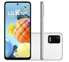 Smartphone LG K62+ Branco 128GB, Tela de 6.6”, Câmera Quádrupla, Inteligência Artificial e Octa-Core