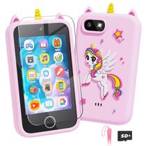 Smartphone Lizzbey Kids Unicorn Toys para meninas de 3 a 8 anos com capa