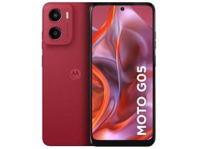 Smartphone Moto G05, 256GB, Tela 6.7", Câmera Traseira 50 MP, Vermelho, MOTOROLA Smartphone Moto G05, 256GB, Tela 6.7", Câmera Traseira 50 MP, Vermelho, MOTOROLA