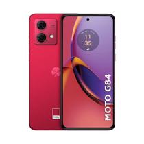 Smartphone Moto G84 256GB 5G Wi-Fi Tela 6.55 8GB de RAM Câmera Traseira de 50MP + 2MP + QVGA - Viva Magenta - Vegan Leather