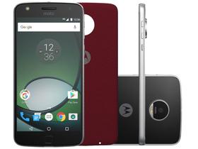 Smartphone Motoa Moto Z Play 32GB Preto e Prata - Dual Chip 4G Câm 16MP + Selfie 5MP Flash Tela 5.5”