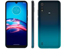 Smartphone Motorola E6S 32GB Azul Navy Octa-Core - 2GB RAM Tela 6,1” Câm. Dupla + Selfie 5MP