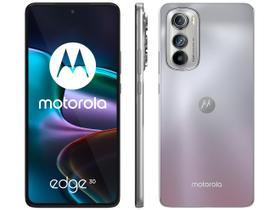 Smartphone Motorola Edge 30 256GB Rosé 5G - Octa-Core 8GB RAM 6,5” Câm. Tripla + Selfie 32MP