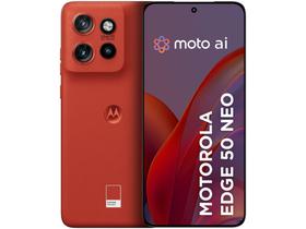 Smartphone Motorola Edge 50 Neo 256GB Poinciana (Vermelho) 5G 8GB RAM 6,4" Câm. Tripla + Selfie 32MP