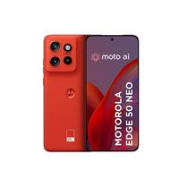 Smartphone Motorola Edge 50 Neo 5g - 256GB 16GB (8GB RAM + 8GB RAM Boost) 50mp Sony Camera Moto Ai Ip68 Nfc - Poinciana Vegan Leather