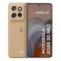 Smartphone Motorola Edge 50 Neo 5G - 256GB 16GB (8GB RAM+8GB Ram Boost) 50MP Sony Camera Moto AI - Latte Vegan Leather