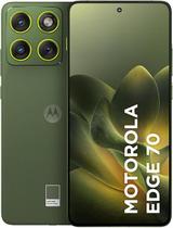 Smartphone Motorola Edge 70 5g - 256gb 24gb (8gb Ram + 16gb Ram Boost), Ultrafino, 3 Cameras 50mp, Tela 1.5k Extreme Amoled 120hz - Verde-escuro