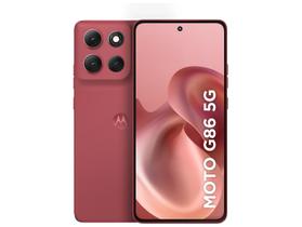Smartphone Motorola G86 256GB Vermelho 5G 16GB de RAM 6,7" Câm. Dupla + Selfie 32MP
