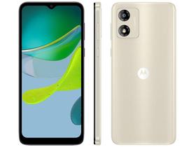 Smartphone Motorola Moto E13 64GB Off-White 4G Octa-Core 4GB RAM 6,5" Câm. 13MP + Selfie 5MP Dual Cp Smartphone Motorola Moto E13 64GB Off-White 4G Octa-Core 4GB RAM 6,5" Câm. 13MP + Selfie 5MP Dual Cp
