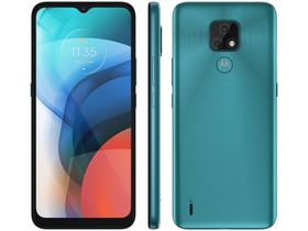 Smartphone Motorola Moto E7 32GB Aquamarine - 4G Octa-Core 2GB RAM 6,5” Câm. Dupla + Selfie 5M Smartphone Motorola Moto E7 32GB Aquamarine - 4G Octa-Core 2GB RAM 6,5” Câm. Dupla + Selfie 5M