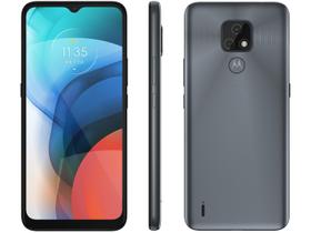 Smartphone Motorola Moto E7 64GB Cinza Metálico 4G Octa-Core 2GB RAM 6,5” Câm. Dupla + Selfie 5M Smartphone Motorola Moto E7 64GB Cinza Metálico 4G Octa-Core 2GB RAM 6,5” Câm. Dupla + Selfie 5M