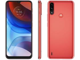 Smartphone Motorola Moto E7 Power 32GB Vermelho - Coral 4G 2GB RAM Tela 6,5” Câm. Dupla + Selfie 5MP