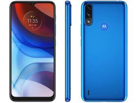 Smartphone Motorola Moto E7 Power Azul Metálico 32GB, 2GB de RAM, Tela de 6.5, Câmera Traseira Dupla, Android 10 e Processador OctaCore