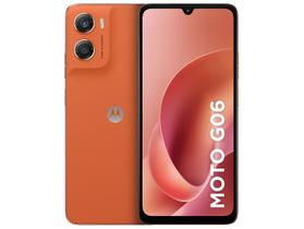 Smartphone Motorola Moto g06 128GB 4GB Ram Laranja 6,9" Câm. 50MP + Selfie 8MP
