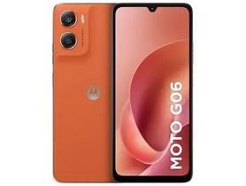 Smartphone Motorola Moto g06 128GB 4GB Ram Laranja 6,9 Câm. 50MP Selfie 8MP