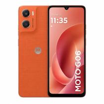 Smartphone Motorola Moto G06 4GB RAM 8GB RAM Boost 256GB 4G Tela 6.9 120Hz Câmera 50MP IP64 Laranja