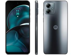 Smartphone Motorola Moto G14 128GB Grafite 4G Octa-Core 4 GB RAM 6,5" Câm. Dupla + Selfie 8MP Dual I