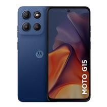 Smartphone Motorola Moto G15 128gb 12gb (4gb Ram+8gb Ram Boost) Camera 50mp Com Ai Nfc Bateria 5200 Ma - Azul Escuro