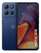 Smartphone Motorola Moto G15 128gb processador Snapdragon cor Azul Escuro