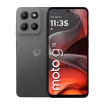 Smartphone Motorola Moto G15 256GB 12GB RAM (4GB + 8GB Boost) Dual SIM Tela 6.7" - Cinza
