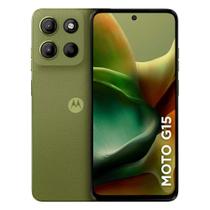 Smartphone Motorola Moto G15 XT-2521-2 256GB 4GB RAM Dual SIM Tela 6.72" - Verde