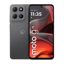 Smartphone Motorola Moto G15 XT2521-2 256GB 4GB RAM Dual SIM Tela 6.7" - Cinza