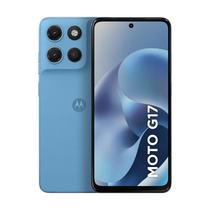 Smartphone Motorola Moto G17 128GB - Azul Claro, 12GB (4GB RAM + 8GB RAM Boost), Câmera 50MP e Tela 6,7"