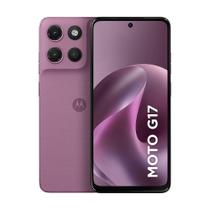 Smartphone Motorola Moto G17 4G, 128GB, 4GB RAM, Camera 50MP Sony Lytia 600, tela FHD 60hz, bateria 5200 mAh