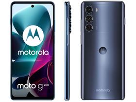 Smartphone Motorola Moto G200 256GB Azul 5G Octa-Core 8GB RAM 6,8” Câm. Tripla + Selfie 16MP