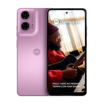 Smartphone Motorola Moto G24 128GB Rosa 4GB + 4GB RAM Boost 6,6" Câm. Dupla + Selfie 8MP Dual Chip