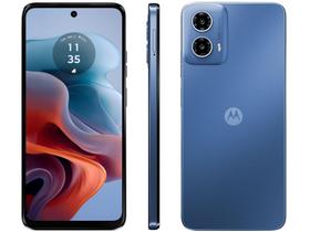 Smartphone Motorola Moto G34 128GB Azul 5G 4GB + 4GB RAM Boost 6,5" Câm. Dupla + Selfie 16MP