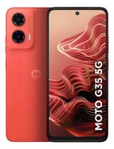 Smartphone Motorola Moto G35 5g - 256gb 12gb (4gb Ram+8gb Ram Boost) E Camera 50mp Com Ai Nfc Tela 6.7 Com Superbrilho - Coral - Vegan Leather Smartphone Motorola Moto G35 5g - 256gb 12gb (4gb Ram+8gb Ram Boost) E Camera 50mp Com Ai Nfc Tela 6.7 Com Superbrilho - Coral - Vegan Leather
