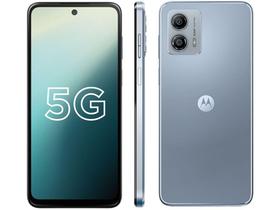 Smartphone Motorola Moto G53 128GB Prata 5G Snapdragon 480+ Octa-C 4GB RAM 6,5" Câ. Dupla + Sel 8MP