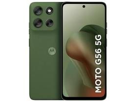 Smartphone Motorola Moto G56 5g 256gb 16gb 8gb Ram8gb Ram Boost Camera 50mp Sony Lytia 600 certificado de Ultrarresistencia Militar e Ip68 Ip69 Verd