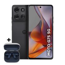 Smartphone Motorola Moto g75 5G Music Edition Moto Buds 256GB, 8GB RAM, 8GB Ram Boost, 50MP Sony Camera, Moto AI, Ultrarresistencia militar