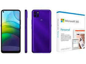 Smartphone Motorola Moto G9 Power 128GB - Purple 4G + Microsoft 365 Personal 1TB OneDrive