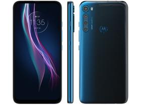 Smartphone Motorola One Fusion+ 128GB Azul Índigo - 4G 4GB RAM Tela 6,5” Câm. Quádrupla + Selfie 16MP