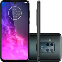 Smartphone Motorola One Zoom 128GB 6,4" Câmera Quádrupla 48MP 16MP 8MP 5MP Frontal 25MP Titanium