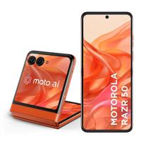Smartphone Motorola Razr 50 512GB, 12GB RAM, 12GB Ram Boost, Tela dobrável 6,9 pOLED e externa 3,6”, Moto AI camera, IPX8