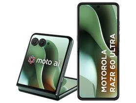 Smartphone Motorola Razr 60 Ultra 1TB Verde 5G 32GB RAM 7" Câm. Dupla + Selfie 50MP