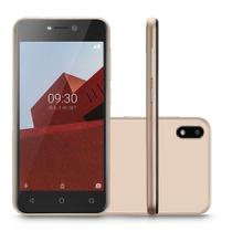 Smartphone Multilaser E 3G Quad Core Android 8.1 GO Cam 5/5Mp tela 5" 32GB Dourado P9129