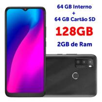 Smartphone Multilaser G Max 2 4g 128gb Tela 6,5 Hd+ 2gb Ram Impressão Digital Desbloqueio Facial